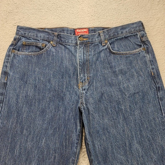 Chaps‎ Jeans Mens 38x30 Blue Denim Straight Leg Medium Wash Classiccore Casual - Picture 8 of 15